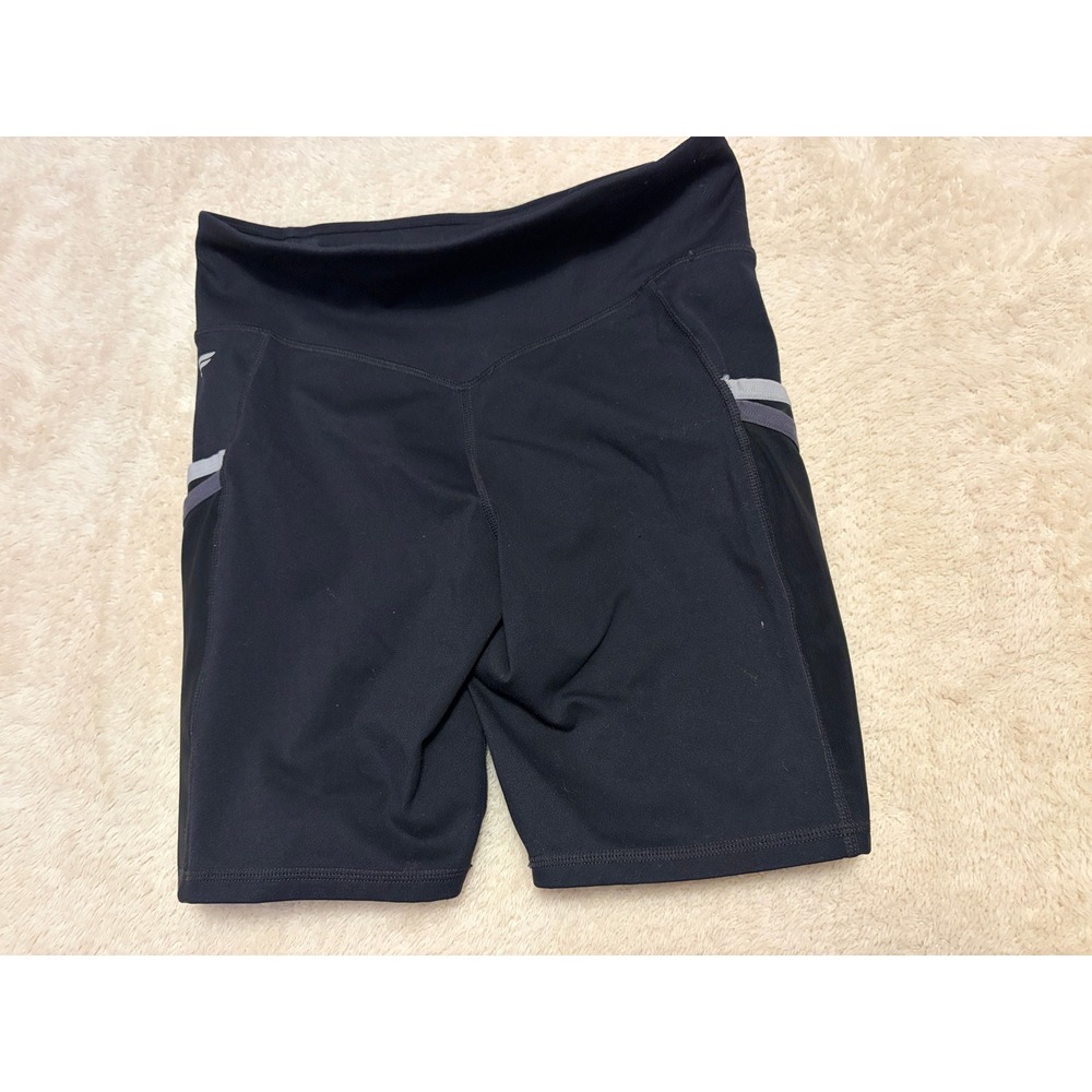Motion365 Made by Fabletics Black Athletic Bike Shorts Pockets Women's Small